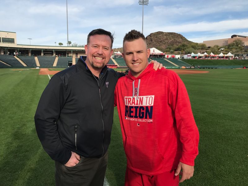 Sean Casey with Mike Trout